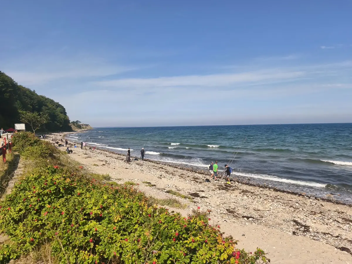 Ostseestrand am Eitz mit Blick auf die Steilküste